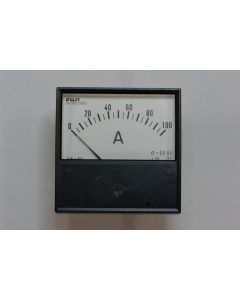 富士電機　FM-80　0-100A　電流計　角形　中古商品